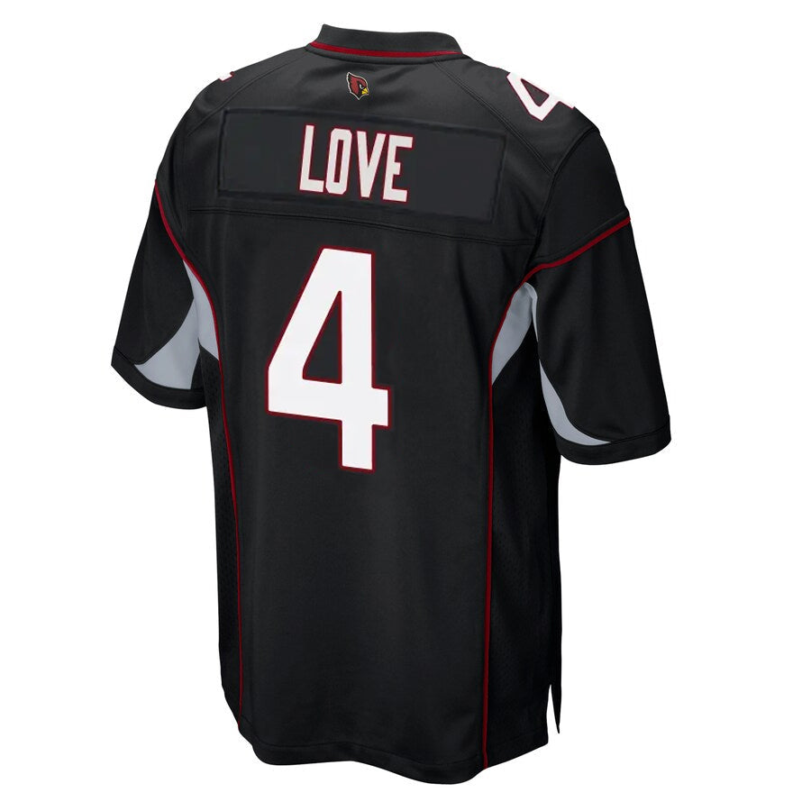 Tlead A.Cardinals #4 Jeremiyah Love Player Black Alternate Game Stitched Jerseys