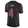 Tlead A.Cardinals #4 Jeremiyah Love Player Black Limited Elite Home Game Stitched Jerseys
