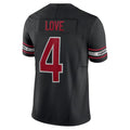 Tlead A.Cardinals #4 Jeremiyah Love Player Black Vapor F.U.S.E. Limited Home Game Stitched Jerseys