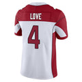 Tlead A.Cardinals #4 Jeremiyah Love Player White Vapor Limited Home Game Stitched Jerseys
