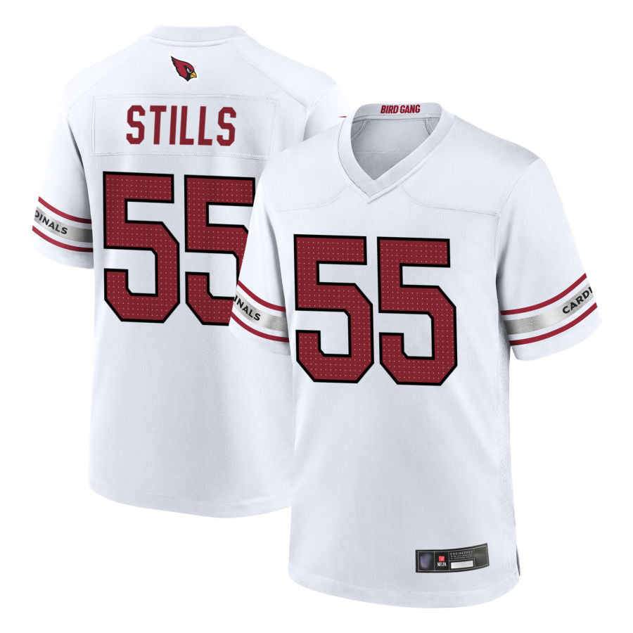 Tlead A.Cardinals #55 Dante Stills Player White Home Game Stitched Jerseys