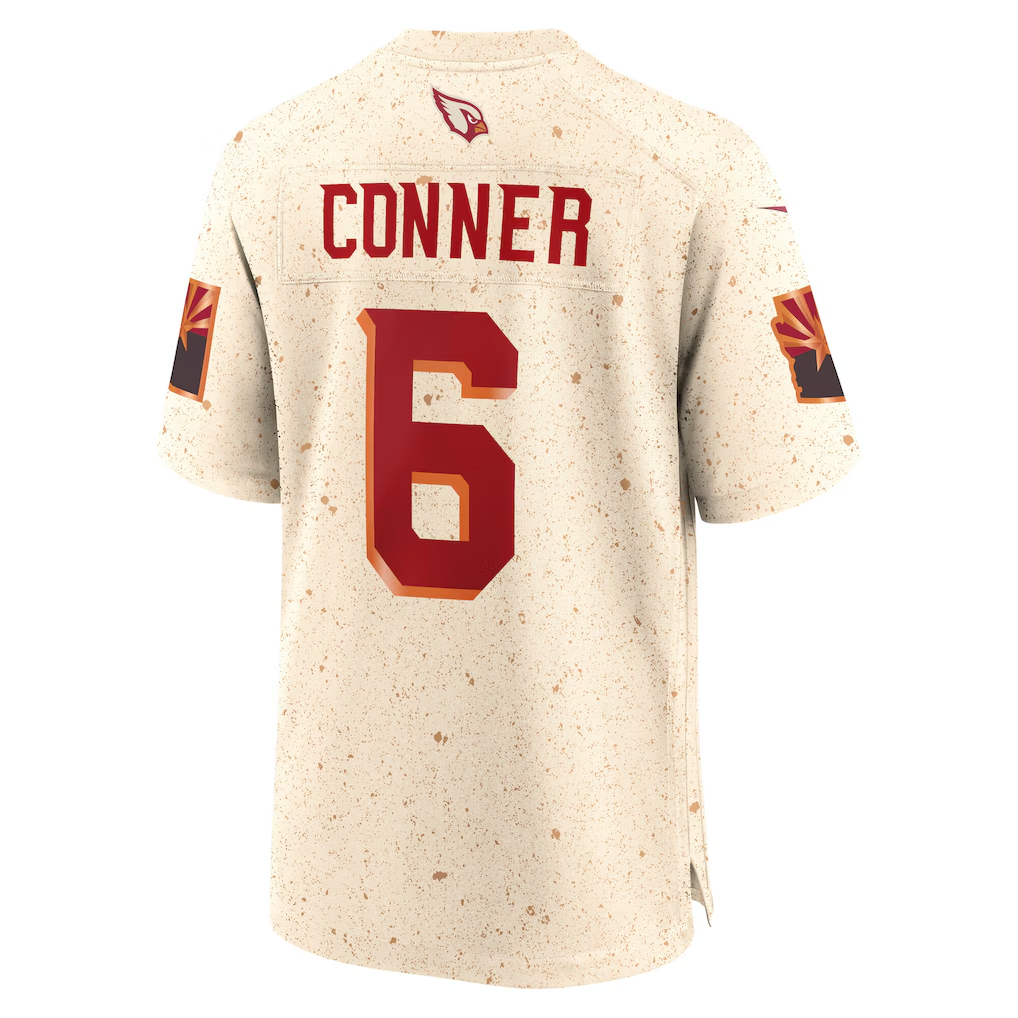 Tlead A.Cardinals #6 James Conner Natural 2025 Rivalries Collection Game Stitched Jerseys
