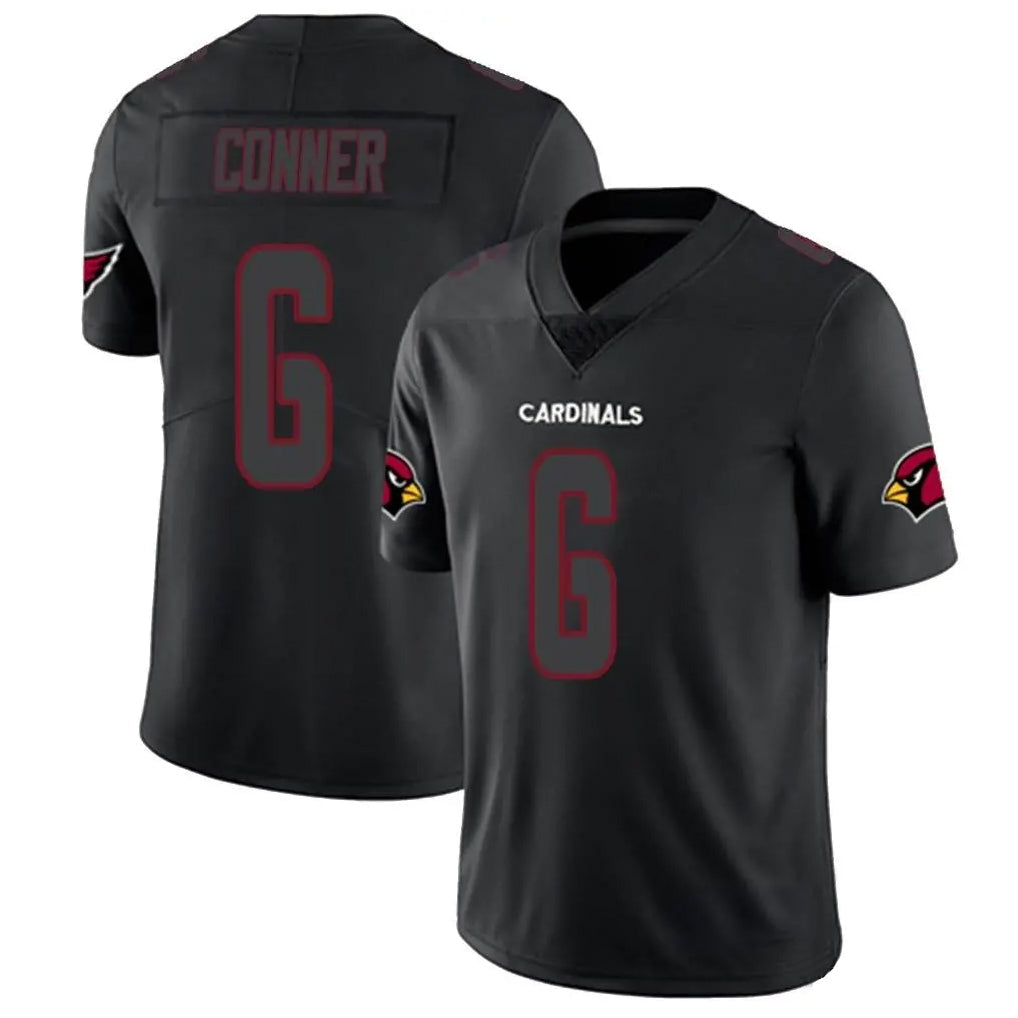 Tlead A.Cardinals #6 James Conner Player Black Impact Limited Home Game Stitched Jerseys