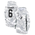 Tlead A.Cardinals #6 James Conner Player Camo Salute to Service Hoodies Stitched Jerseys