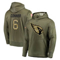 Tlead A.Cardinals #6 James Conner Player Olive Salute to Service Limited Hoodie Stitched Jerseys