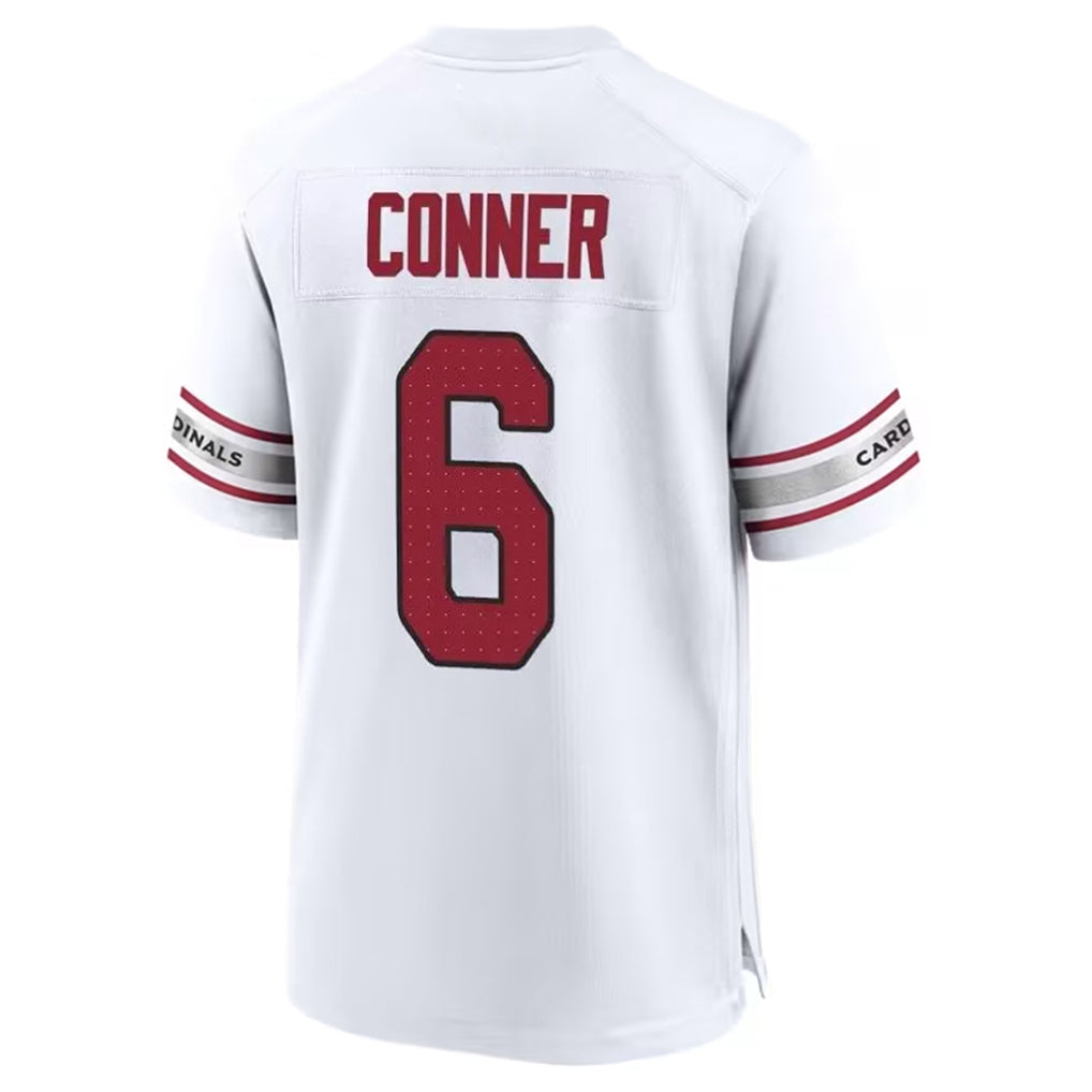 Tlead A.Cardinals #6 James Conner Player White Home Game Stitched Jerseys