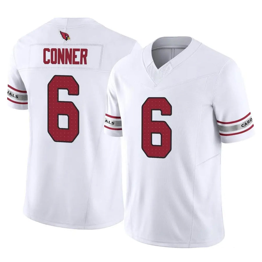Tlead A.Cardinals #6 James Conner Player White Vapor F.U.S.E. Limited Home Game Stitched Jerseys