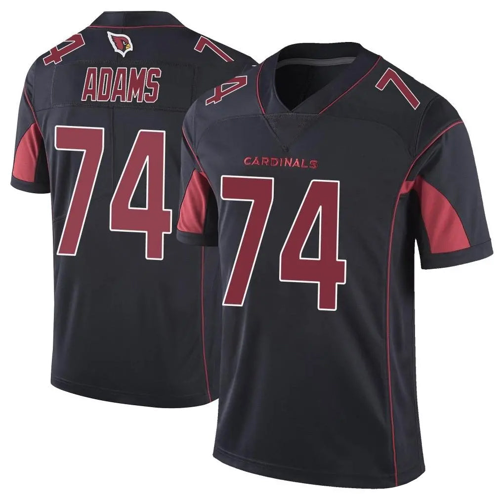 Tlead A.Cardinals #74 Isaiah Adams Player Black Limited Elite Home Game Stitched Jerseys