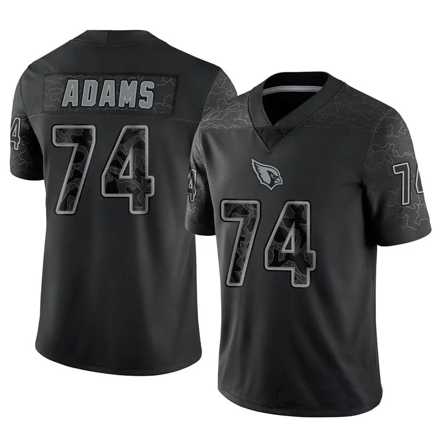 Tlead A.Cardinals #74 Isaiah Adams Player Black RFLCTV Limited Stitched Jerseys