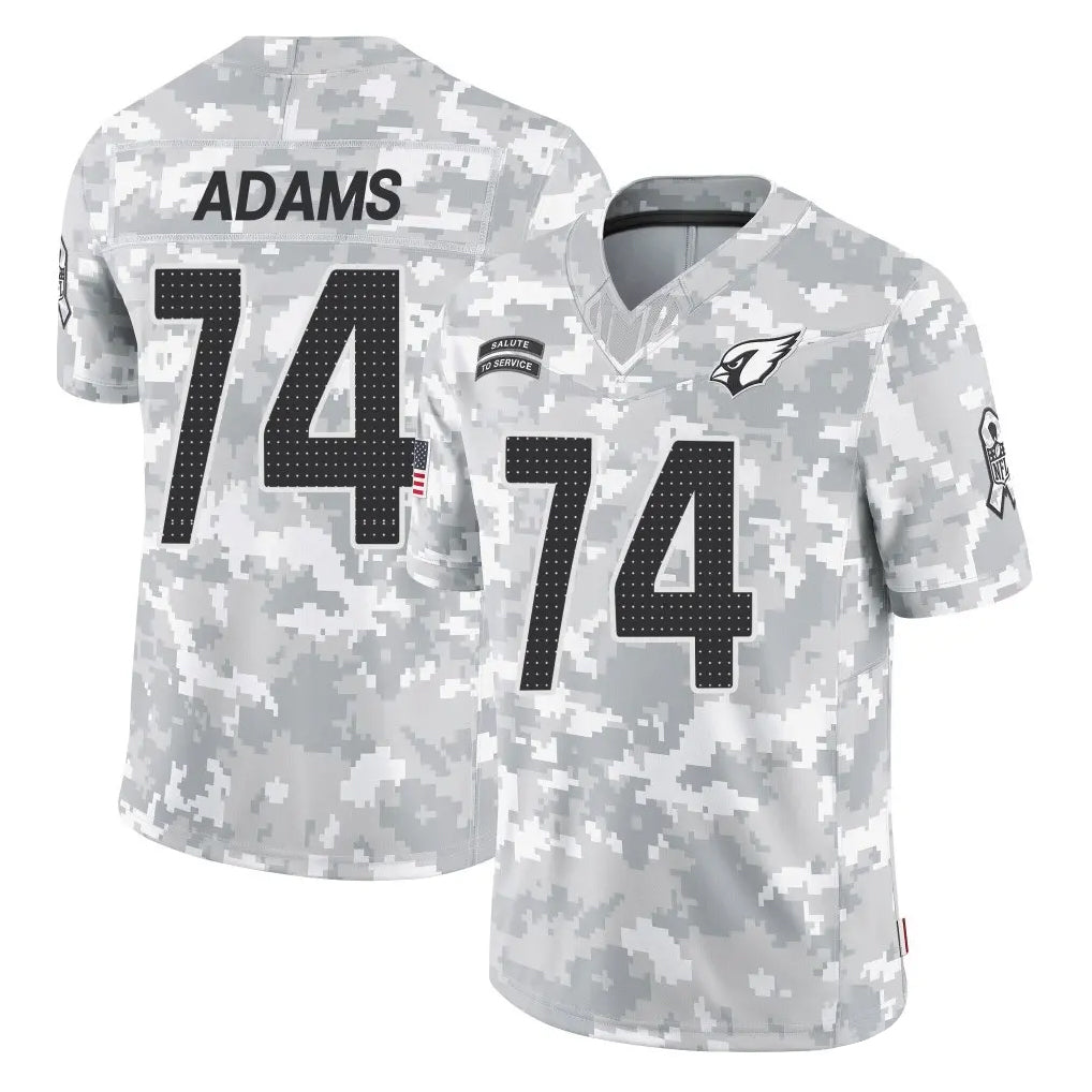Tlead A.Cardinals #74 Isaiah Adams Player Camo Salute to Service Limited Home Stitched Jerseys