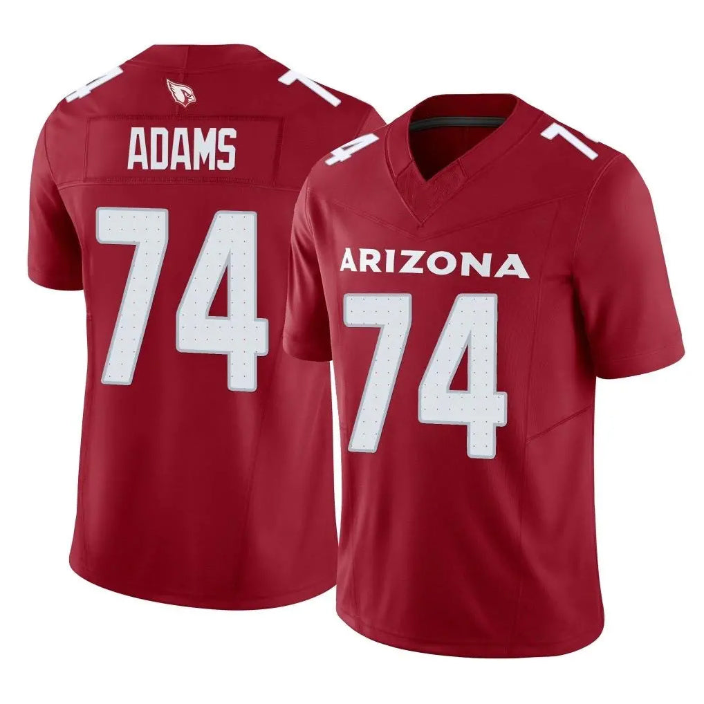 Tlead A.Cardinals #74 Isaiah Adams Player Cardinal Vapor F.U.S.E. Limited Home Game Stitched Jerseys