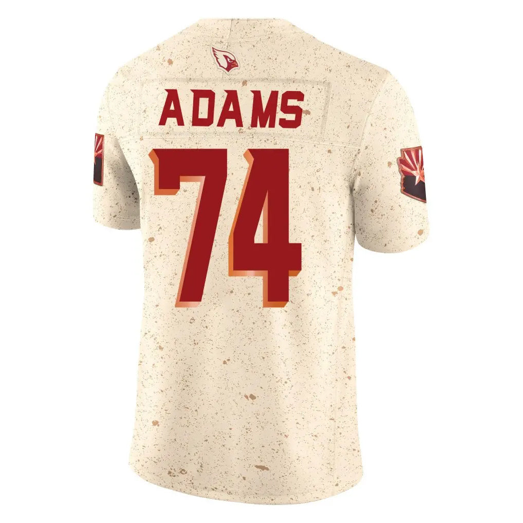 Tlead A.Cardinals #74 Isaiah Adams Player Cream Rivalries Collection Vapor Limited Home Game Stitched Jerseys