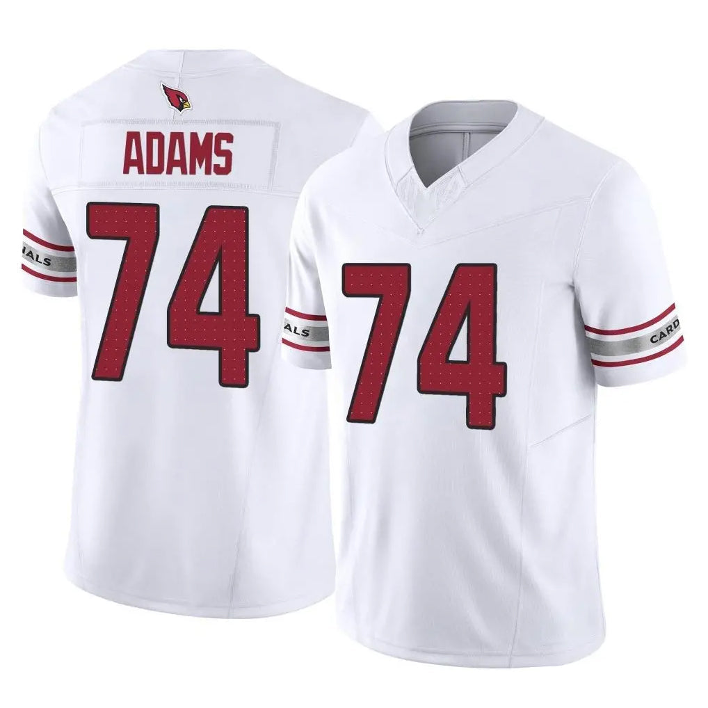 Tlead A.Cardinals #74 Isaiah Adams Player White Vapor F.U.S.E. Limited Home Game Stitched Jerseys