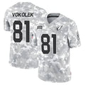 Tlead A.Cardinals #81 Travis Vokolek Player Camo Salute to Service Limited Stitched Stitched Jerseys