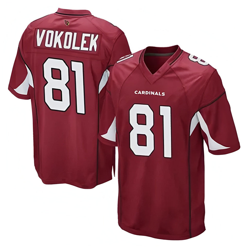 Tlead A.Cardinals #81 Travis Vokolek Player Cardinal Game Stitched Jerseys