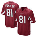 Tlead A.Cardinals #81 Travis Vokolek Player Cardinal Game Stitched Jerseys