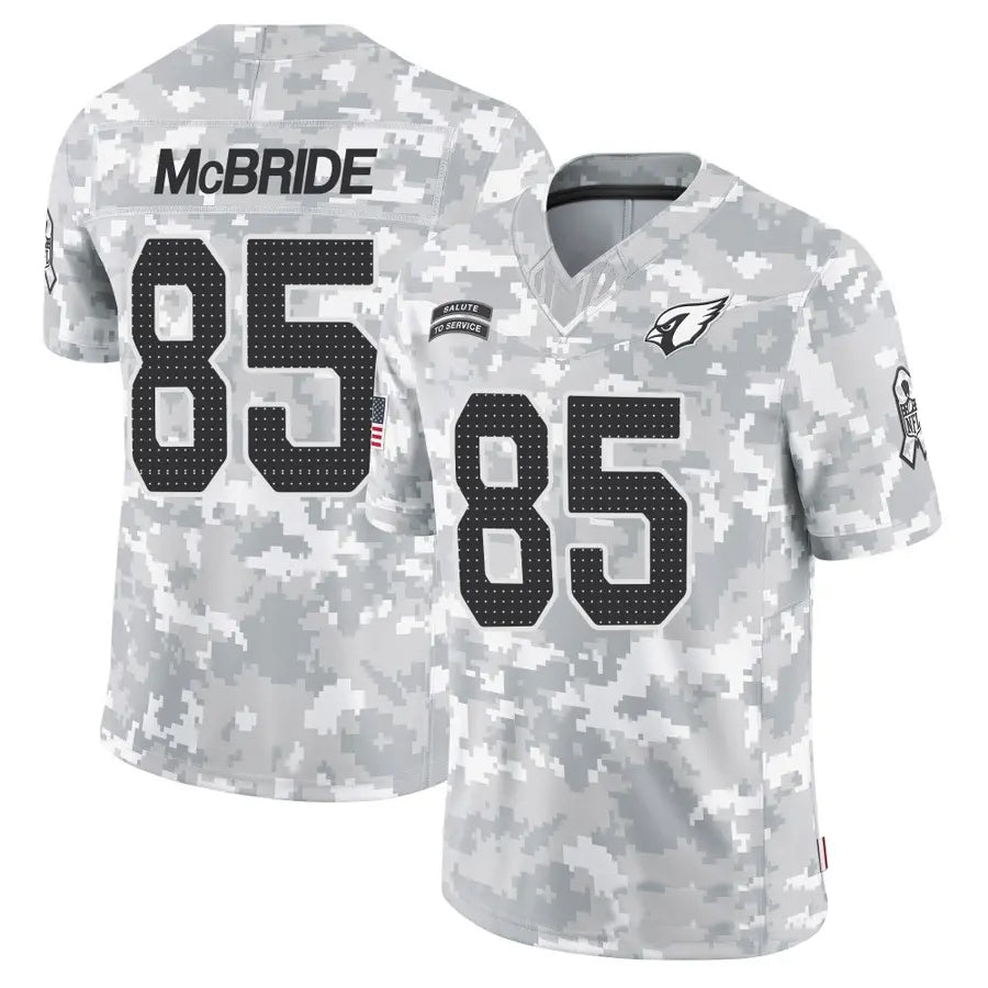 Tlead A.Cardinals #85 Trey McBride Player Camo Salute to Service Limited Stitched Jerseys