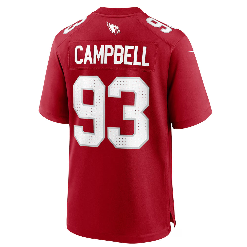 Tlead A.Cardinals #93 Calais Campbell Player Cardinal Home Game Stitched Jerseys