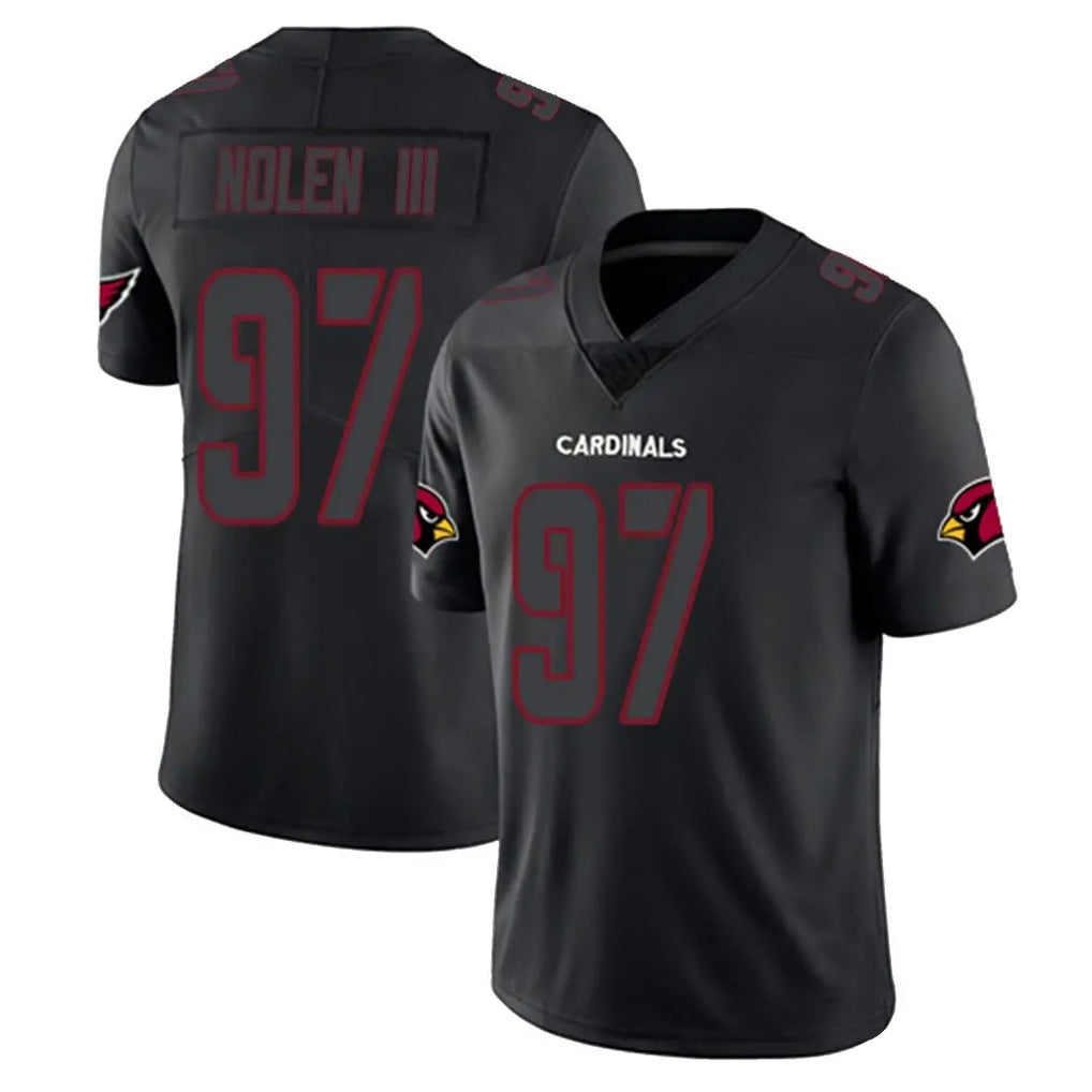 Tlead A.Cardinals #97 Walter Nolen III Player Black Impact Limited Home Game Stitched Jerseys