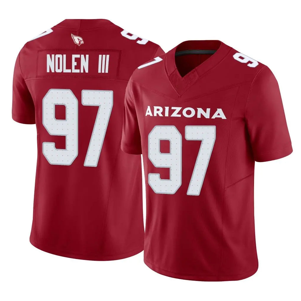 Tlead A.Cardinals #97 Walter Nolen III Player Cardinal Vapor F.U.S.E. Limited Home Game Stitched Jerseys