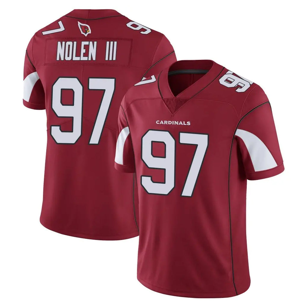 Tlead A.Cardinals #97 Walter Nolen III Player Cardinal Vapor Limited Home Game  Stitched Jerseys