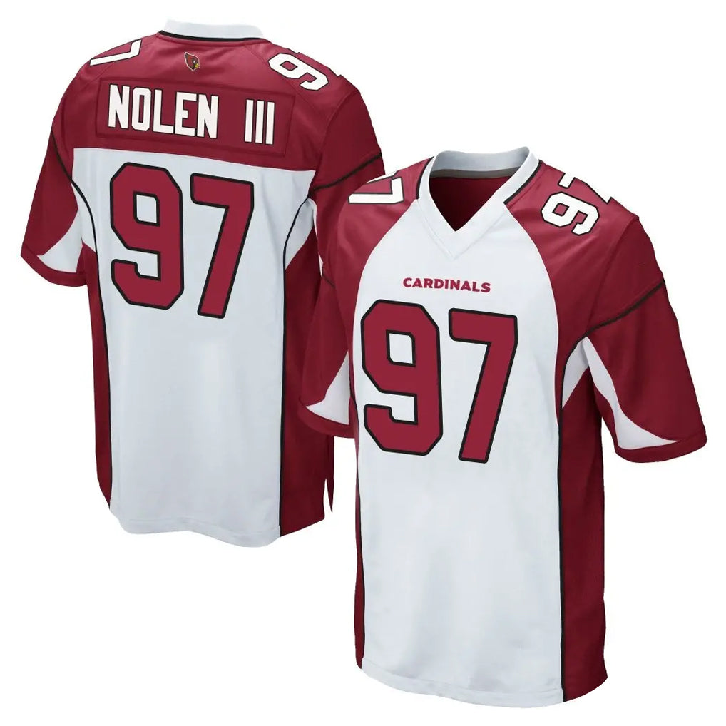 Tlead A.Cardinals #97 Walter Nolen III Player White Home Game Stitched Jerseys