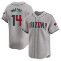 Tlead A.Diamondbacks #14 Gabriel Moreno Player Gray Limited Away Stitched Jerseys
