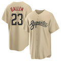 Tlead A.Diamondbacks #23 Zac Gallen Player Light Brown City Connect Cool Replica Stitched Jerseys
