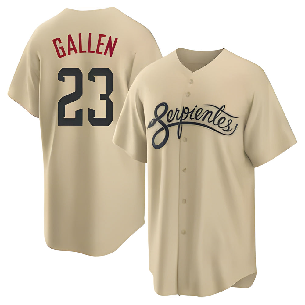 Tlead A.Diamondbacks #23 Zac Gallen Player Light Brown City Connect Cool Replica Stitched Jerseys