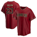Tlead A.Diamondbacks #23 Zac Gallen Player Red Replica Game Stitched Jerseys