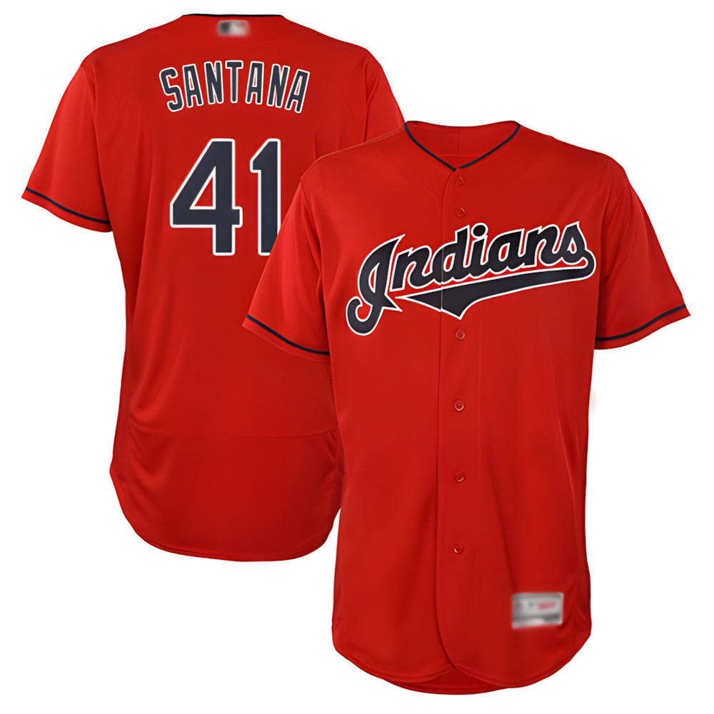 Tlead A.Diamondbacks #41 Carlos Santana Player Red game time Stitched Jersey