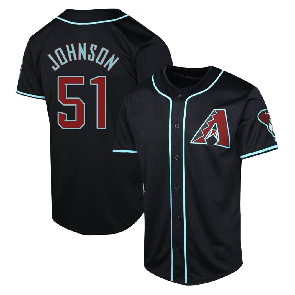 Tlead A.Diamondbacks #51 Randy Johnson Player Black Limited Alternate Stitched Jerseys
