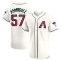 Tlead A.Diamondbacks #57 Eduardo Rodriguez Player Cream Elite Home Stitched Jersey