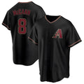 Tlead A.Diamondbacks #8 James McCann Player Black Replica Alternate Stitched Jersey