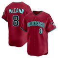 Tlead A.Diamondbacks #8 James McCann Player Red Limited Alternate Stitched Jersey