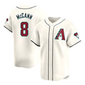 Tlead A.Diamondbacks #8 James McCann Player White Red Limited Home Stitched Jersey