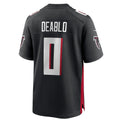 Tlead A.Falcons #0 Divine Deablo Player Black Home Game Stitched Jerseys