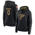 Tlead A.Falcons #0 Divine Deablo Player Black Salute to Service Hoodies Stitched Jerseys