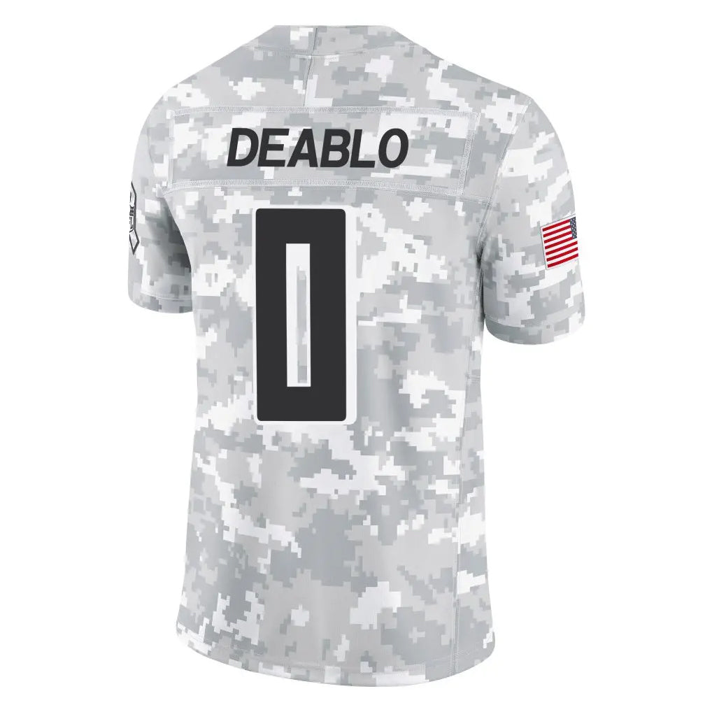 Tlead A.Falcons #0 Divine Deablo Player Camo Salute to Service Limited Stitched Jerseys