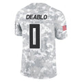 Tlead A.Falcons #0 Divine Deablo Player Camo Salute to Service Limited Stitched Jerseys