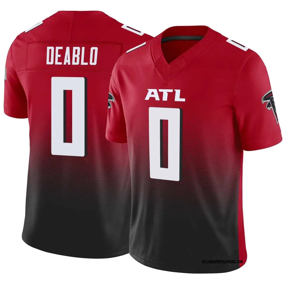 Tlead A.Falcons #0 Divine Deablo Player Red Vapor F.U.S.E. Limited Home Game Stitched Jerseys