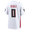 Tlead A.Falcons #0 Divine Deablo Player White Home Game Stitched Jerseys