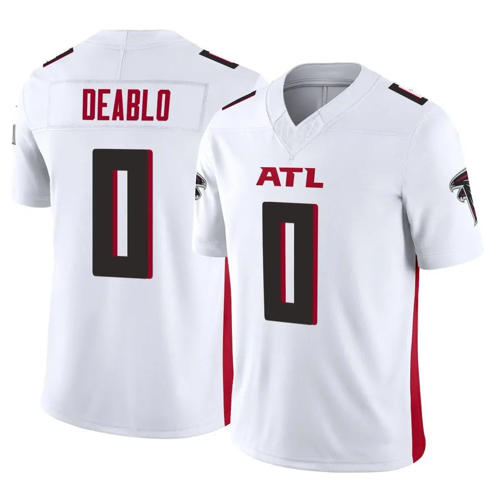 Tlead A.Falcons #0 Divine Deablo Player White Vapor F.U.S.E. Limited Home Game Stitched Jerseys