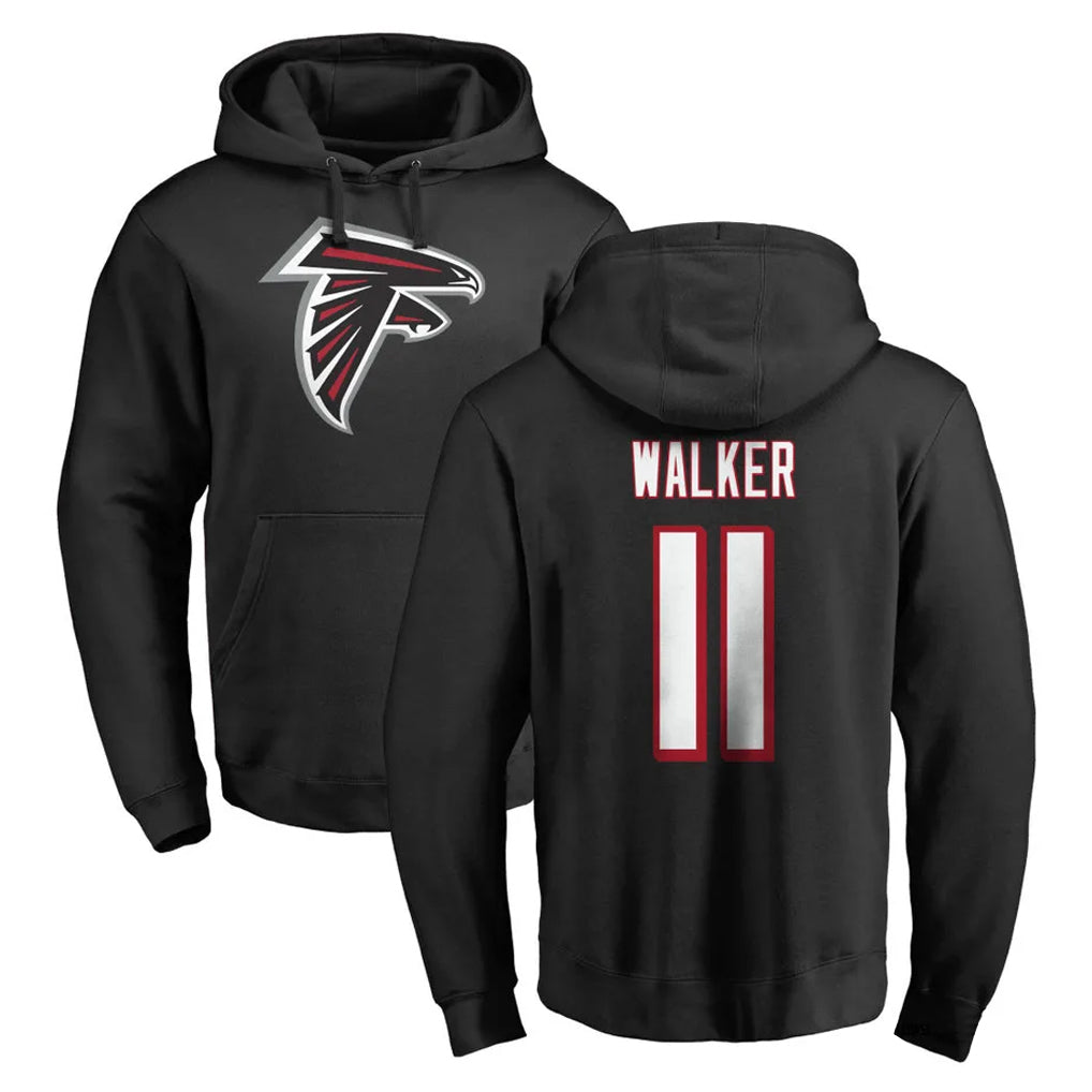 Tlead A.Falcons #11 Jalon Walker Player Black Salute to Service Hoodies Stitched Jerseys