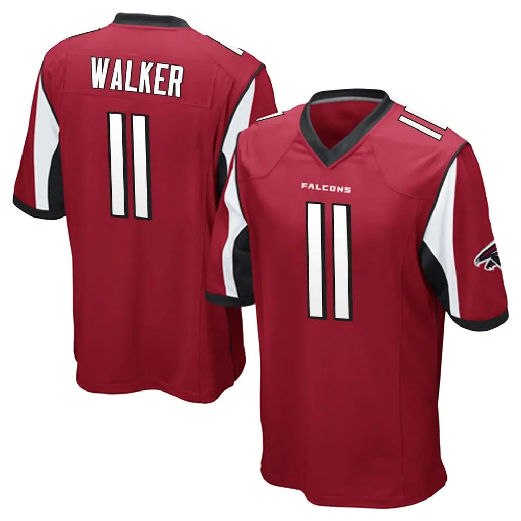 Tlead A.Falcons #11 Jalon Walker Player Red Color Vapor Home Game Stitched Jerseys