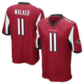 Tlead A.Falcons #11 Jalon Walker Player Red Color Vapor Home Game Stitched Jerseys