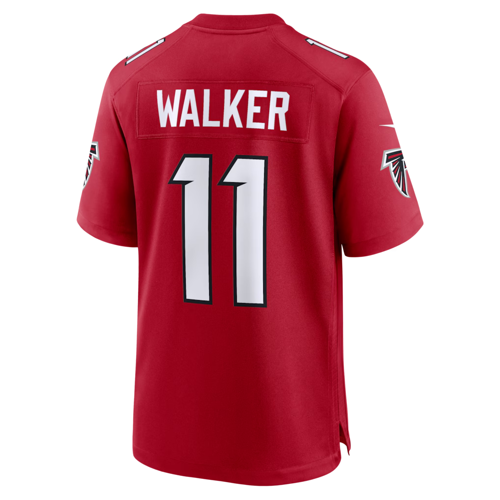 Tlead A.Falcons #11 Jalon Walker Red Game Stitched Jerseys