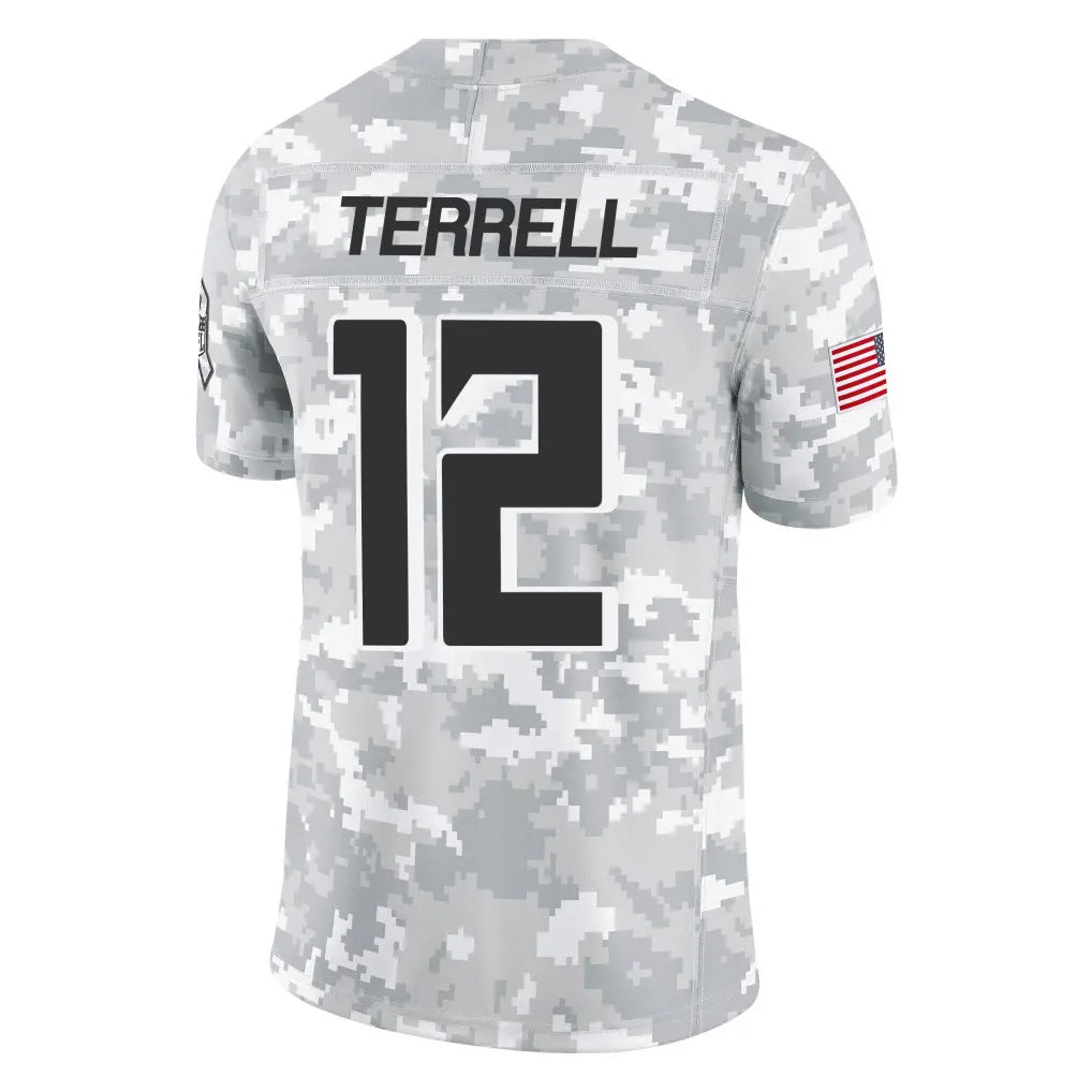 Tlead A.Falcons #12 Avieon Terrell Player Arctic Camo Salute to Service Limited Stitched Jerseys