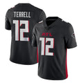 Tlead A.Falcons #12 Avieon Terrell Player Black Vapor Untouchable Limited Home Game Stitched Jerseys