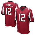 Tlead A.Falcons #12 Avieon Terrell Player Red Color Vapor Home Game Stitched Jerseys